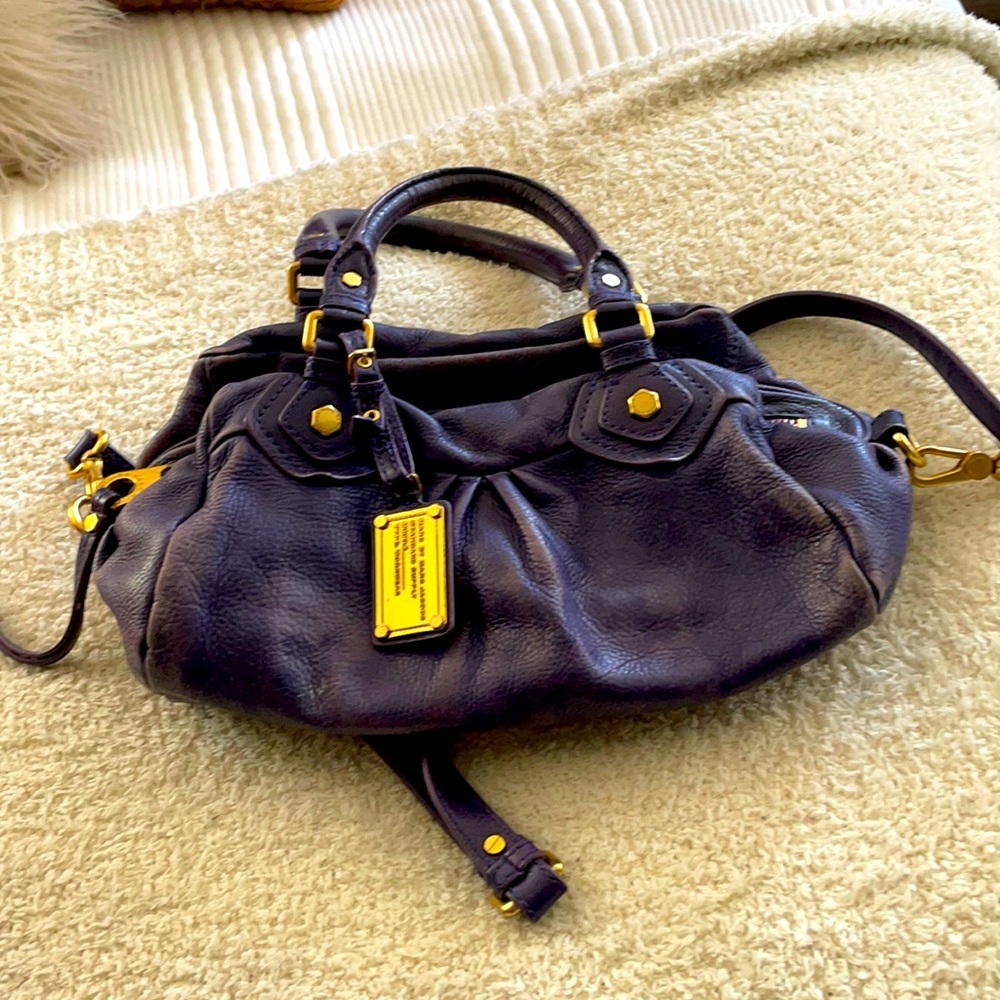 Marc Jacobs purple leather crossbody